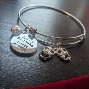 Just a Girl who Loves Acting Adjustable Bracelet